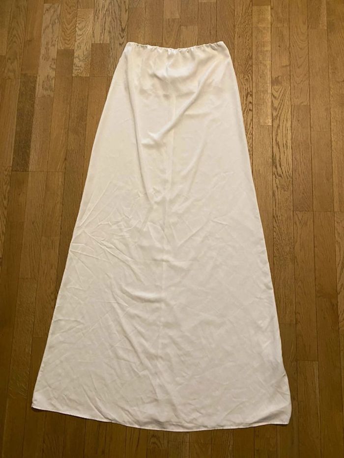 Longue robe bustier blanche taille 40 - photo numéro 2