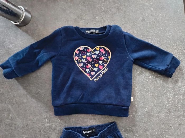 Ensemble bleu marine 6 mois - photo numéro 2