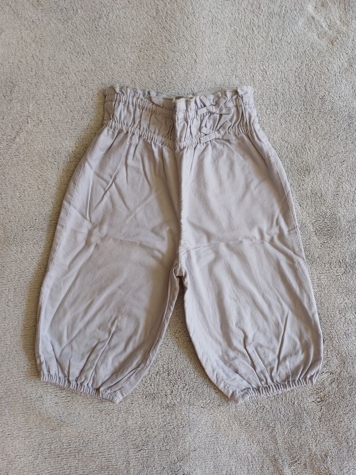 Pantalon fin coton gris clair - Obaïbi - photo numéro 2