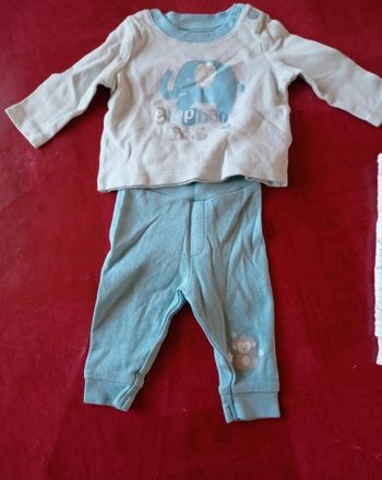 Ensemble bleu 50/56cms lupilu