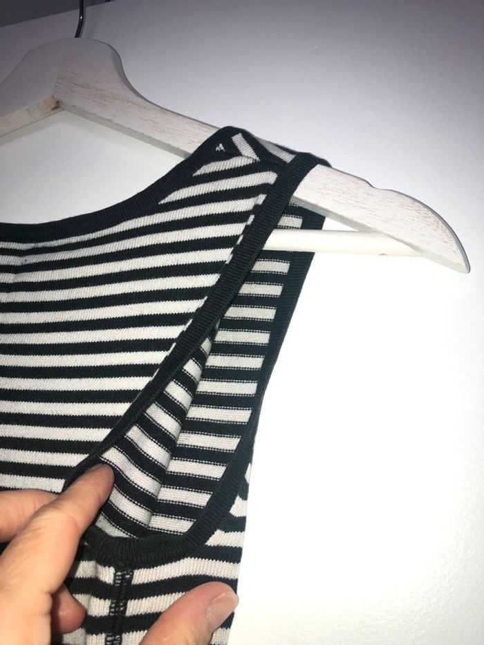 Top Étam en coton sans manches à rayures - photo numéro 3
