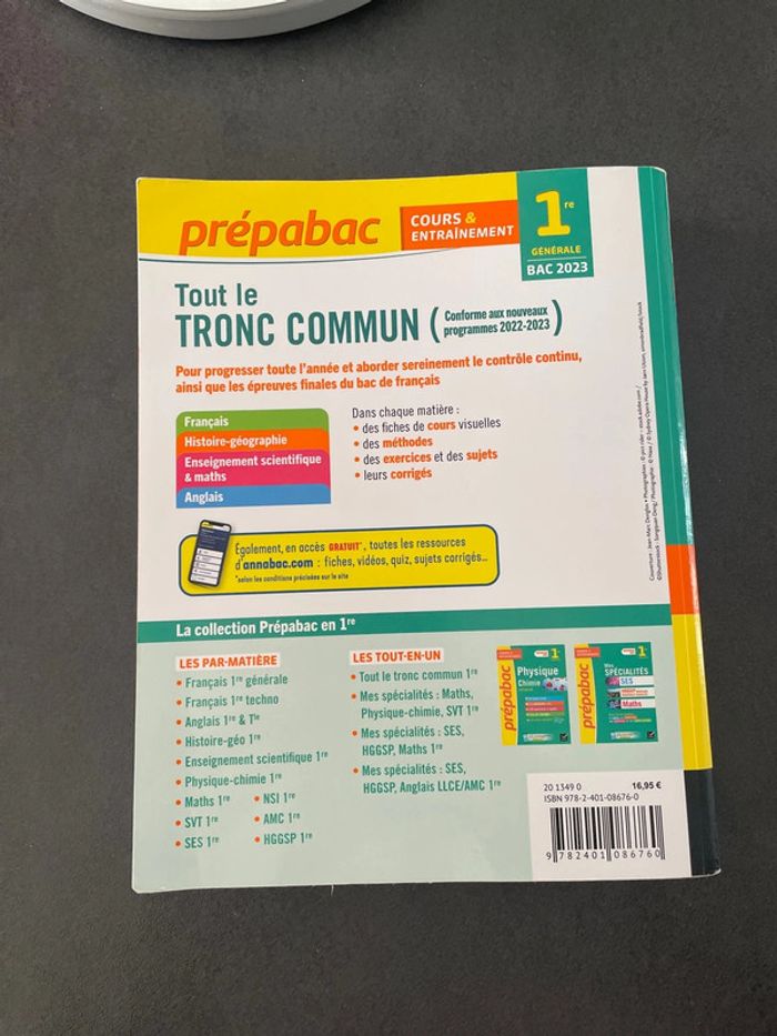 Prepabac lycée troc commun maths svt histoire anglais lycée bac - photo numéro 2