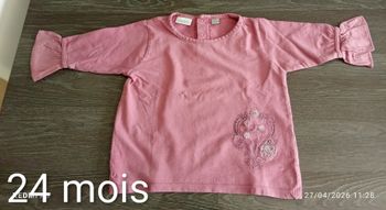 Tee shirt manches longues 24 mois 