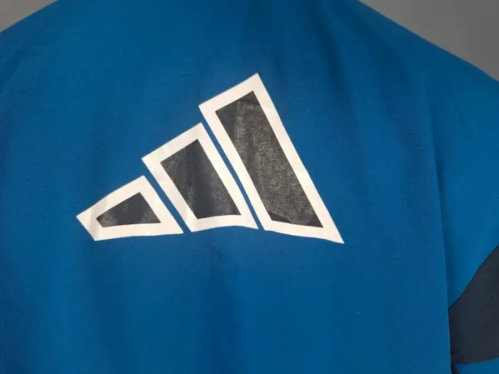 Veste Adidas Vintage Bleu & Noir – Années 2000 – Taille L - imprimé (595) - photo numéro 12
