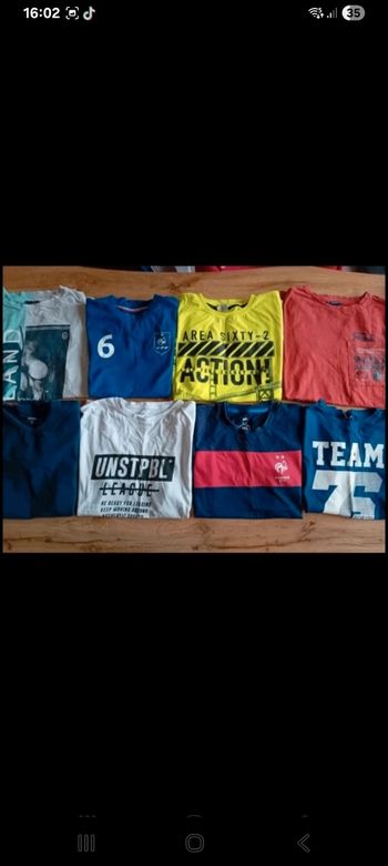 Lot tee-shirts 12 14 ans