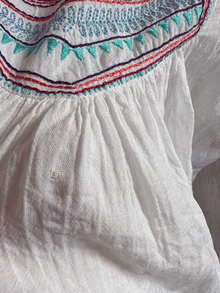 Blouse Zara avec broderie multicolore - photo numéro 5