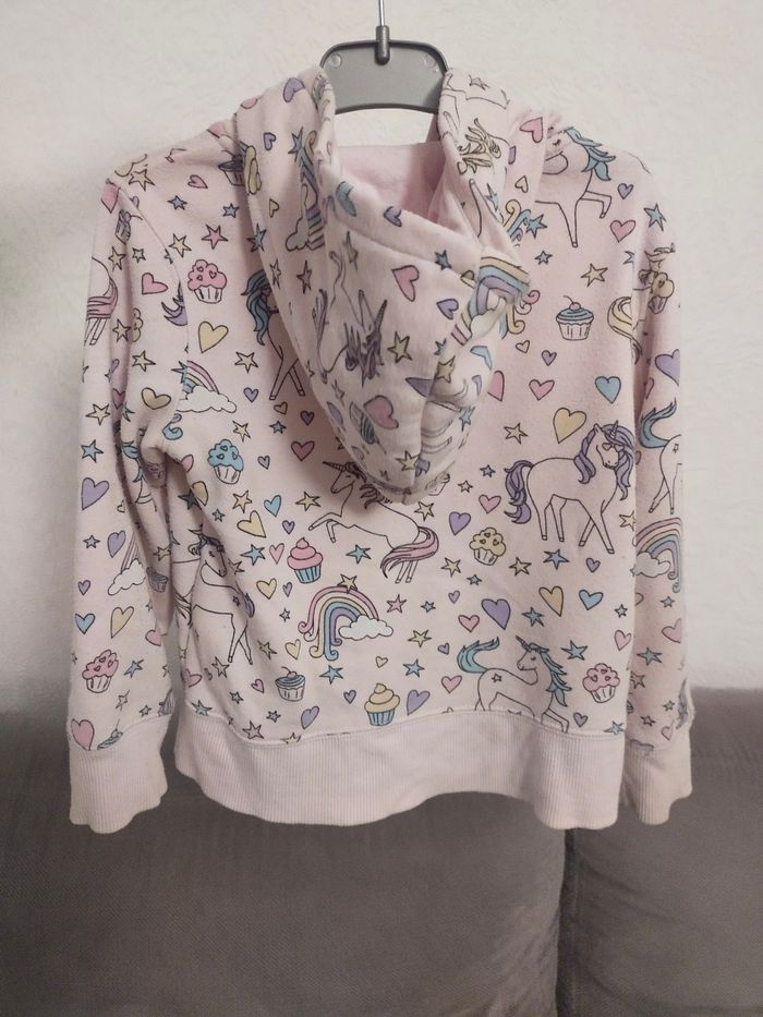 Veste à capuche licorne 4/5 ans