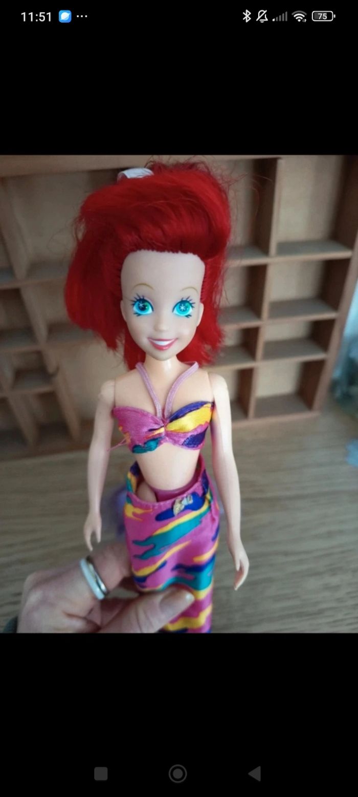 Poupée ariel tyco poupée la petite sirène années 90 - photo numéro 4