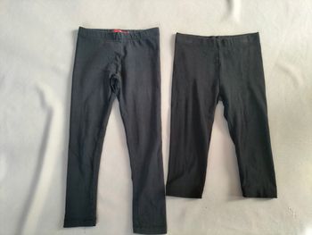 🖤 Lot de 2 leggings noir - 5 ans - Tissaia et Kiabi - Très bon état 🖤