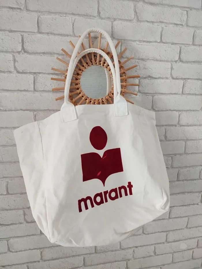 Sac cabas "Yenky" Isabel Marant – modèle en toile brodée