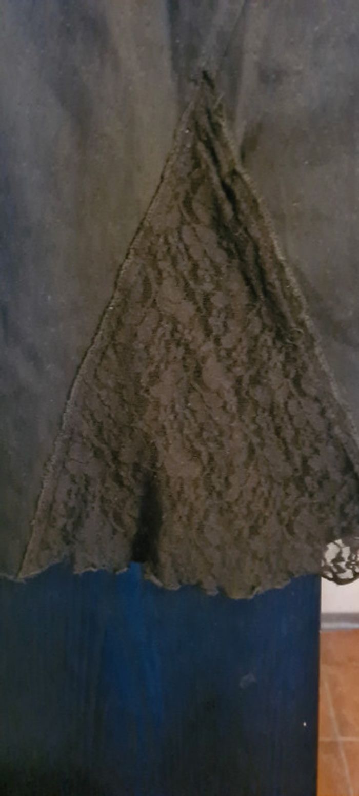 Jupe jean noir avec dentelle Morgan t 36 - photo numéro 6