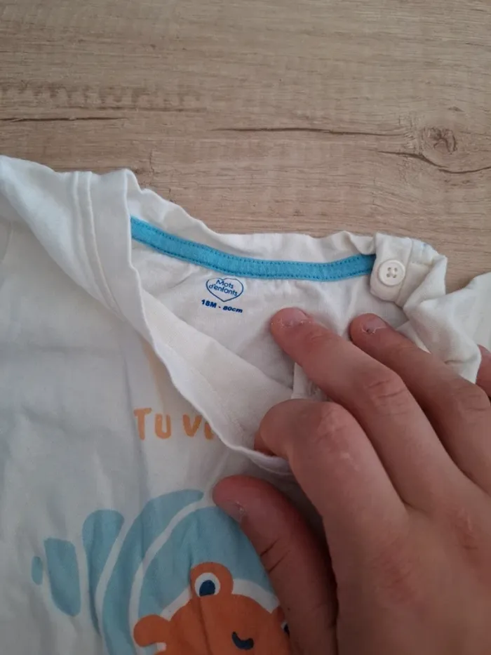 Tee shirt mot d'enfants - photo numéro 3