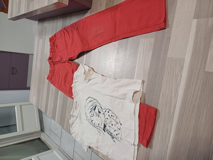 jeans et tee shirt filles Taille 5 ans