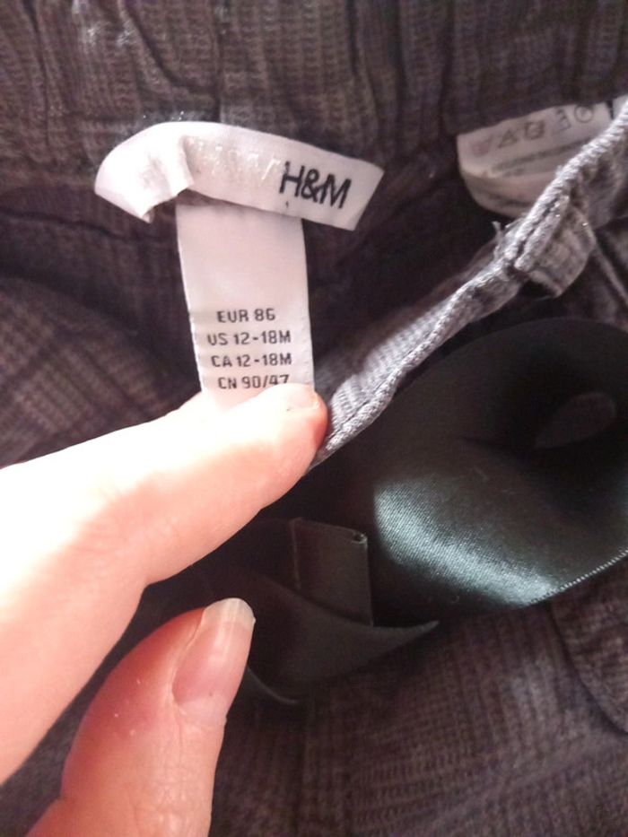 Pantalon h&m taille 12/18mois 86cm - photo numéro 2