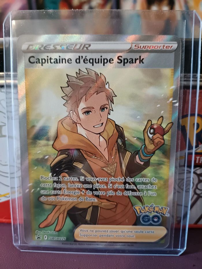 Carte Pokémon Capitaine d'équipe Spark SWSH226 Super rare FR