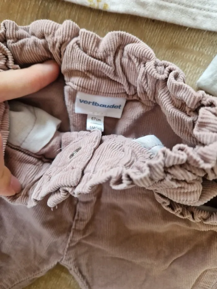Ensemble t-shirt sweat pantalon bout'chou bébé fille 6mois - photo numéro 3
