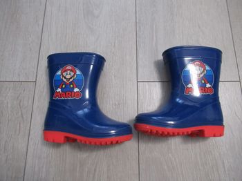 Bottes de pluie Mario Bross bleu et rouge Taille 22