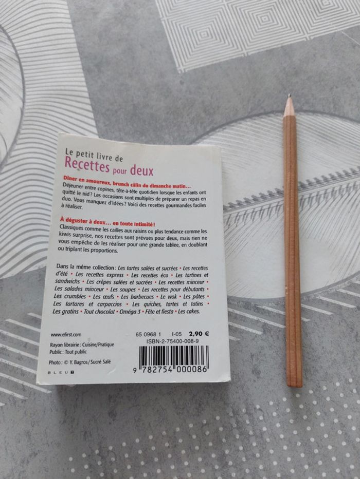 Le petit livre de recette pour deux - photo numéro 2