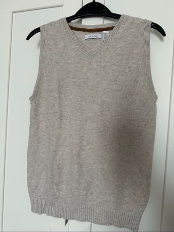 Pull fin sans manches okaïdi beige taille 8 ans très bon état