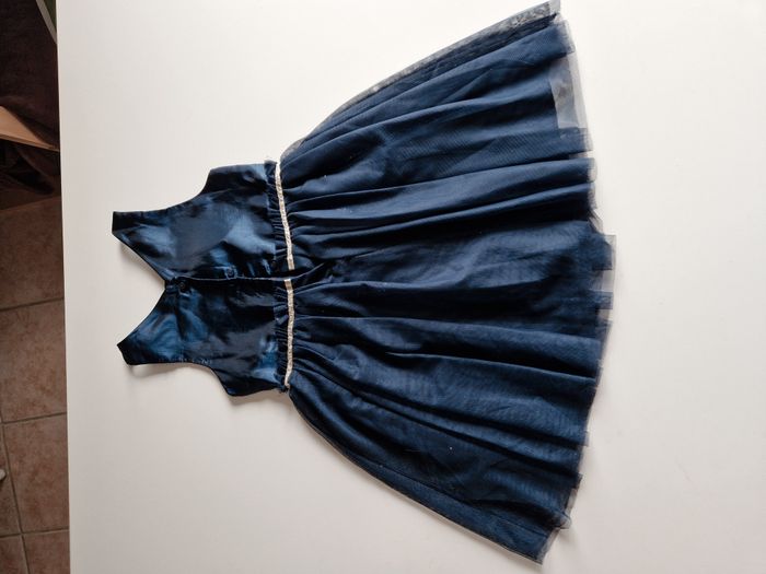 Robe bleu marine tulle 5/6 ans - photo numéro 4