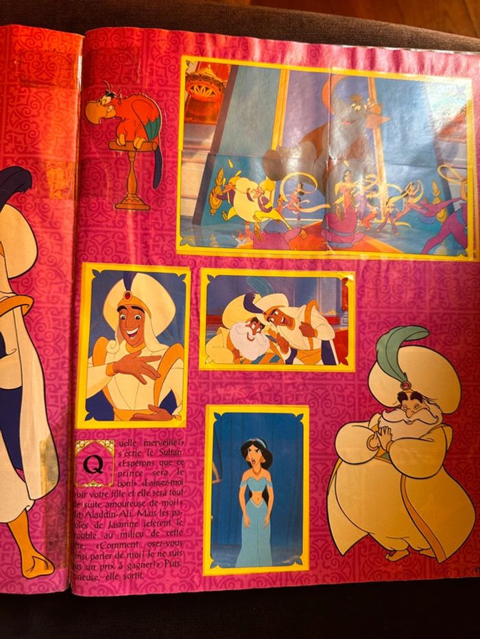 album Panini complet Walt Disney Aladdin Jasmine princesse autocollants ancien stickers - photo numéro 11