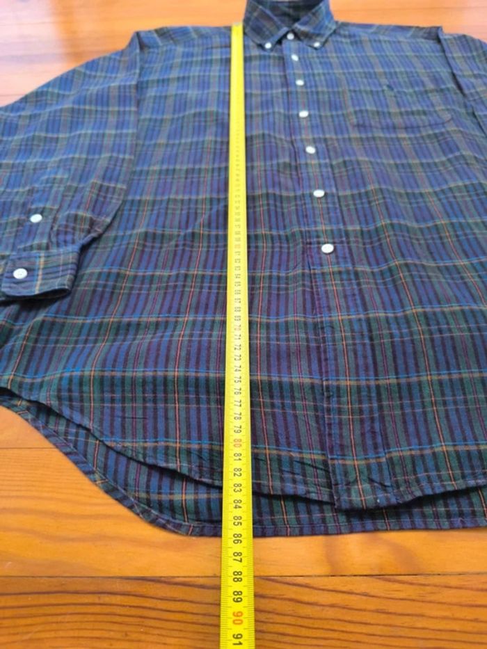 Chemise à carreaux - Ralph Lauren - Tilden - Logo brodé violet - Violet, vert - Taille S - photo numéro 11