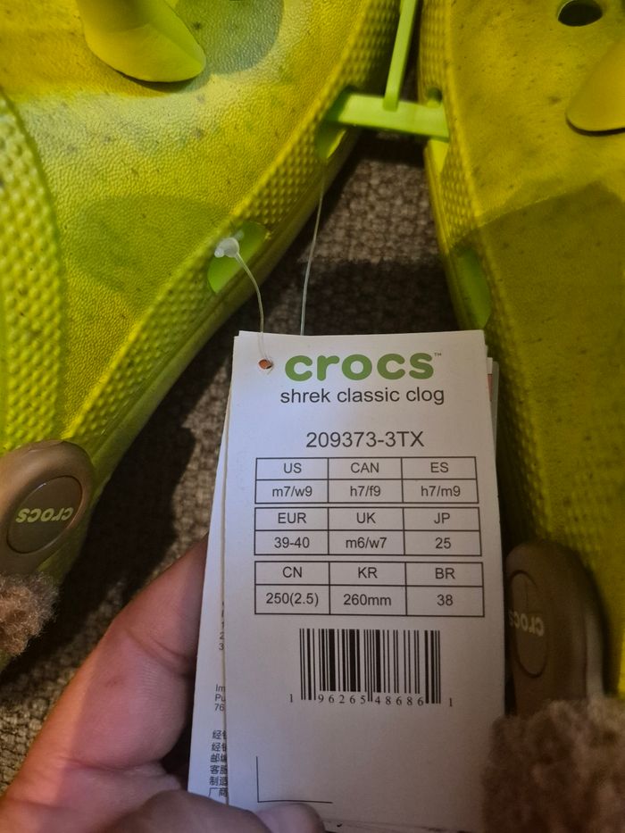 Crocs shrek pointure 39/40 neuve - photo numéro 5