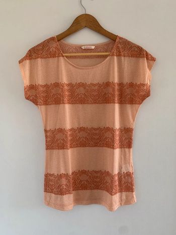 Tee shirt orangé Camaieu