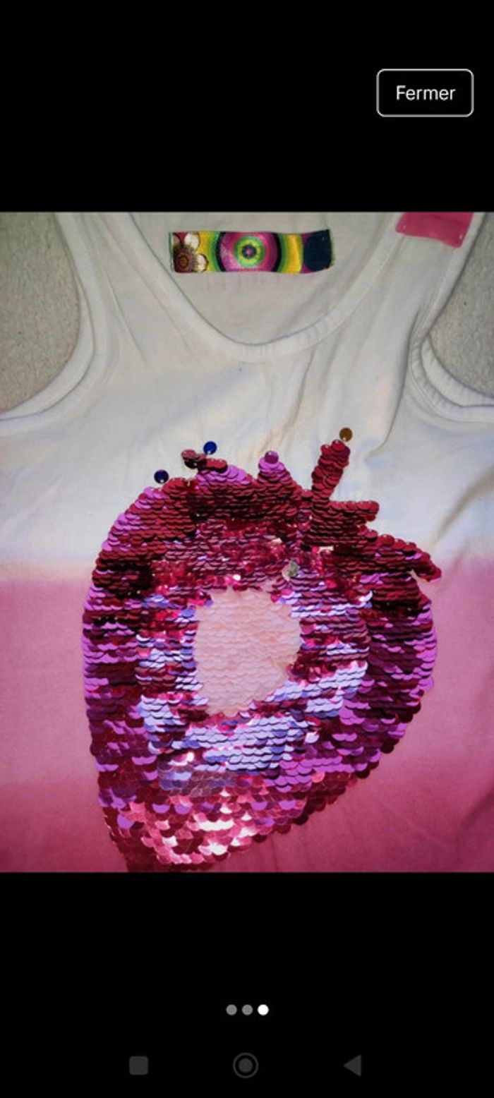 Débardeur Desigual Fille 3-4 ans - photo numéro 3