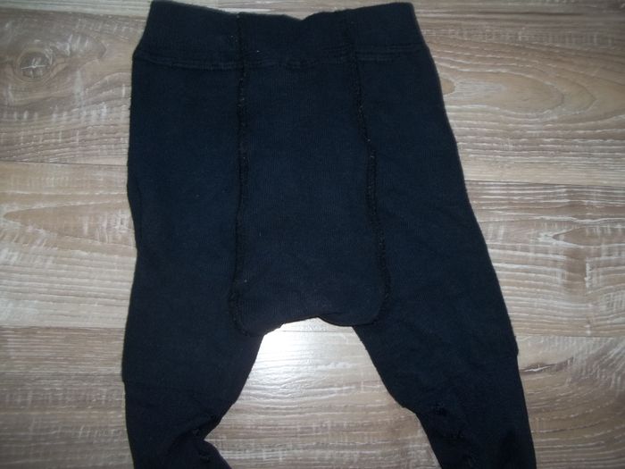 Collant sans pied coeurs et étoiles bleu marine 6/8 ans - photo numéro 4