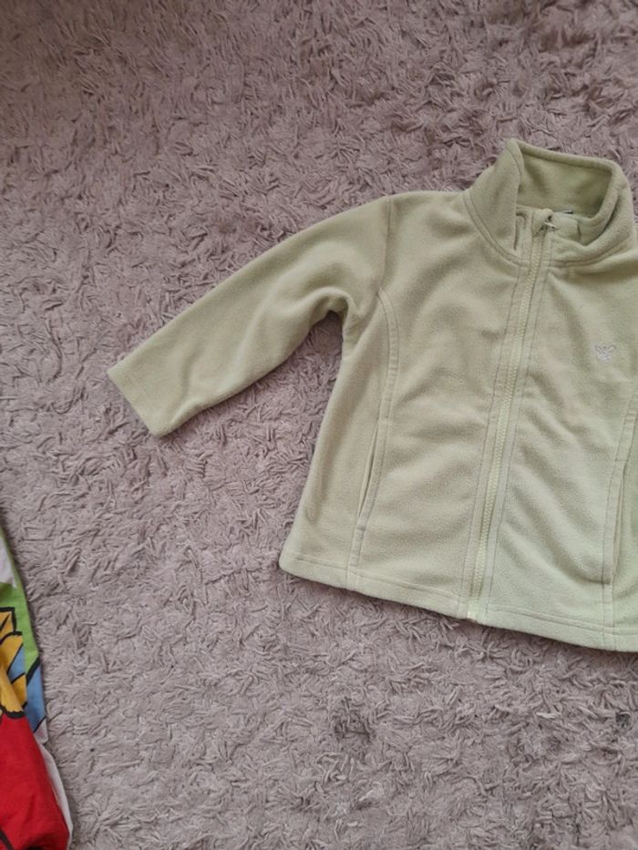 Veste polaire 4ans Vert pomme - photo numéro 2