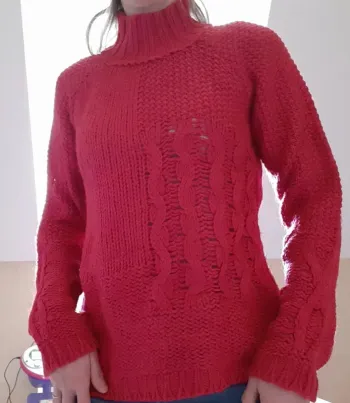 pull épais (chaud) cache cache taille 1 / 36 / S