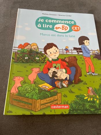 Livre je commence à lire en bd ce1 Marco est dans la lune