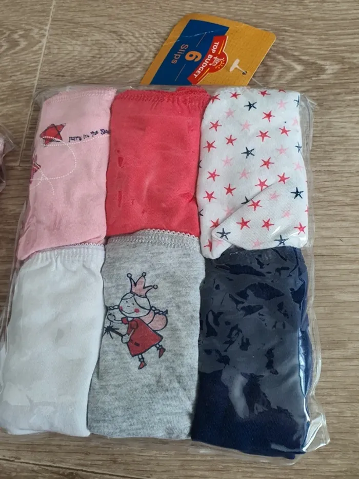 Lot de 12 culottes fille taille 6-8 ans - neuves - photo numéro 5