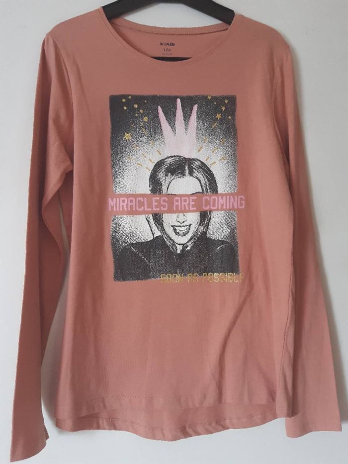 Tee shirt fille manches longues 12 ans Neuf