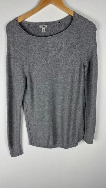 Pull gris L.L.Bean taille XS femme col rond