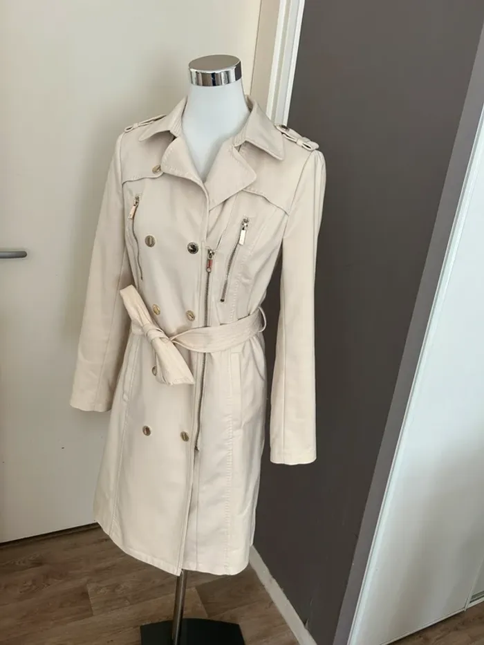Morgan Trench-coat crème beige écru femme, taille 40 - photo numéro 2