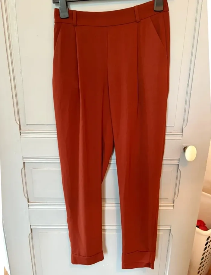 Pantalon fluide léger bordeaux Primark 36