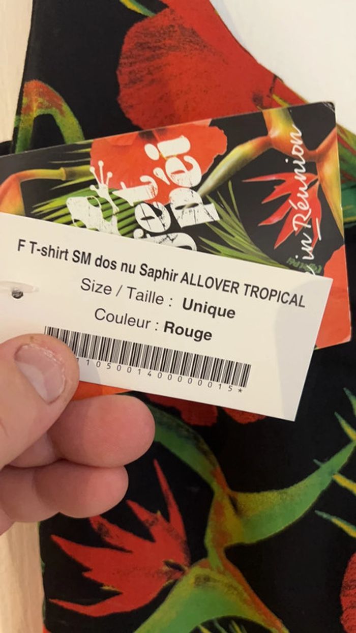 T-shirt SM dos nu saphir - photo numéro 3