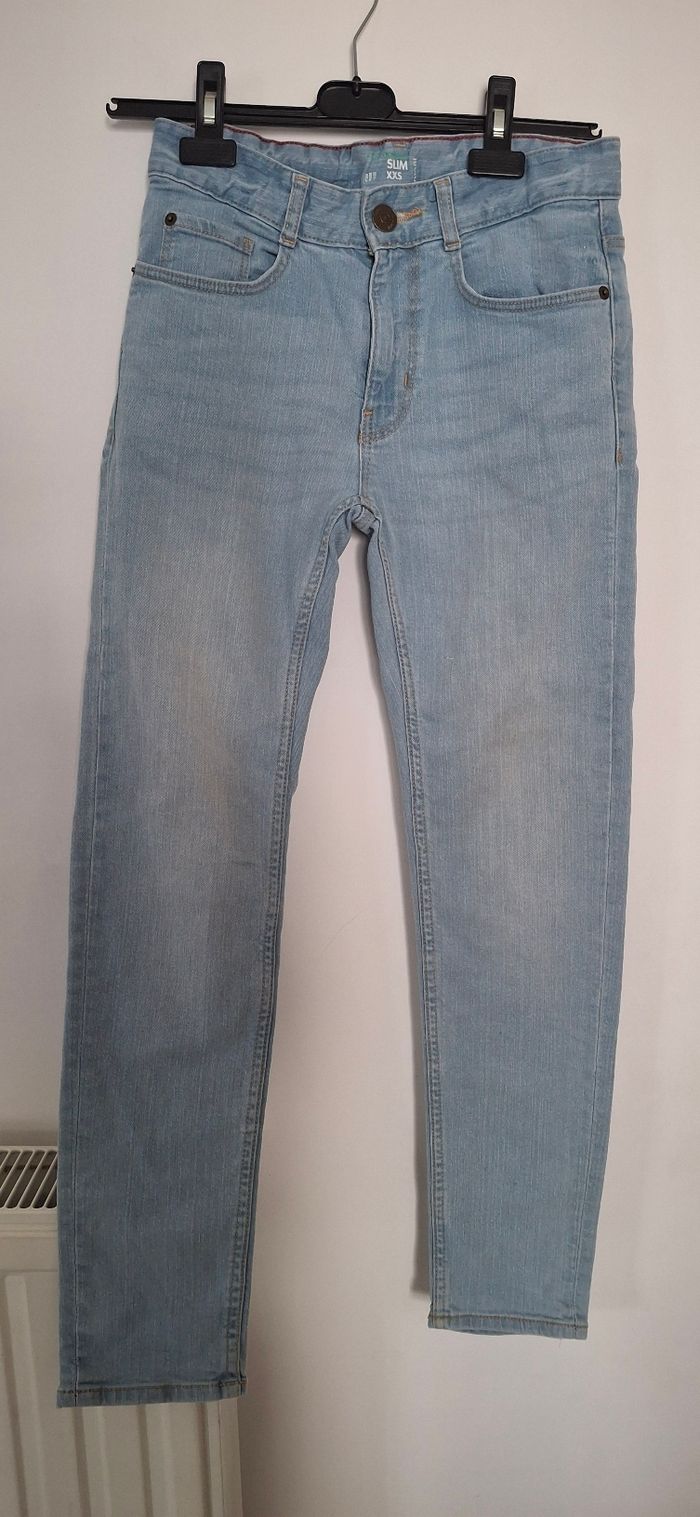 Jean Slim Kiabi Bleu Clair (Taille XXS pour Ado ~12 ans)