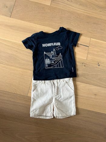 Lot d'un short et d'un tee shirt bébé garçon