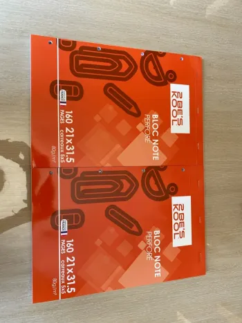 Lot de 2 bloc note