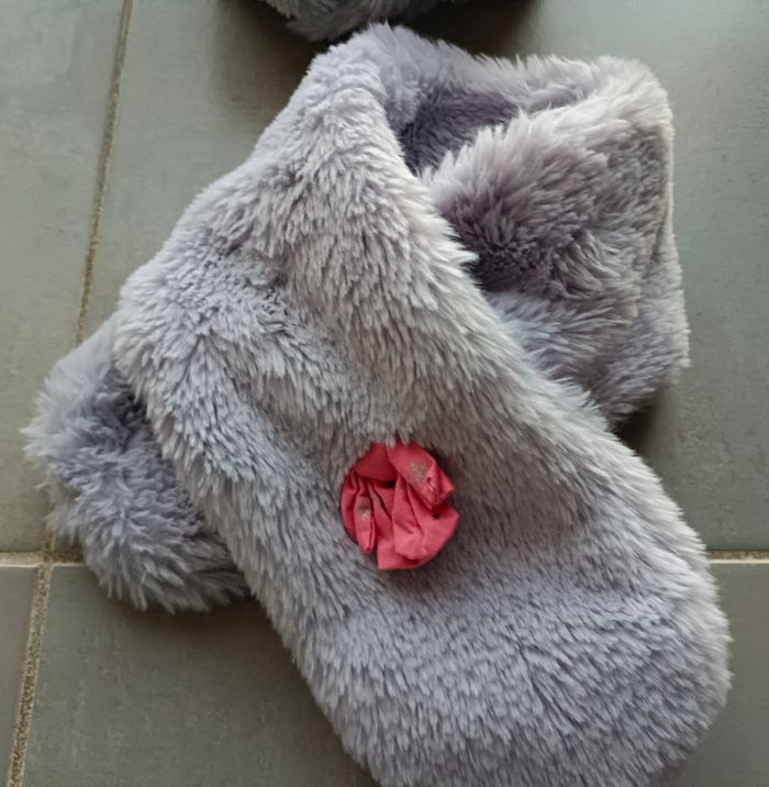 Ensemble bonnet chapka et écharpe bébé fille en 18-24 mois - photo numéro 8