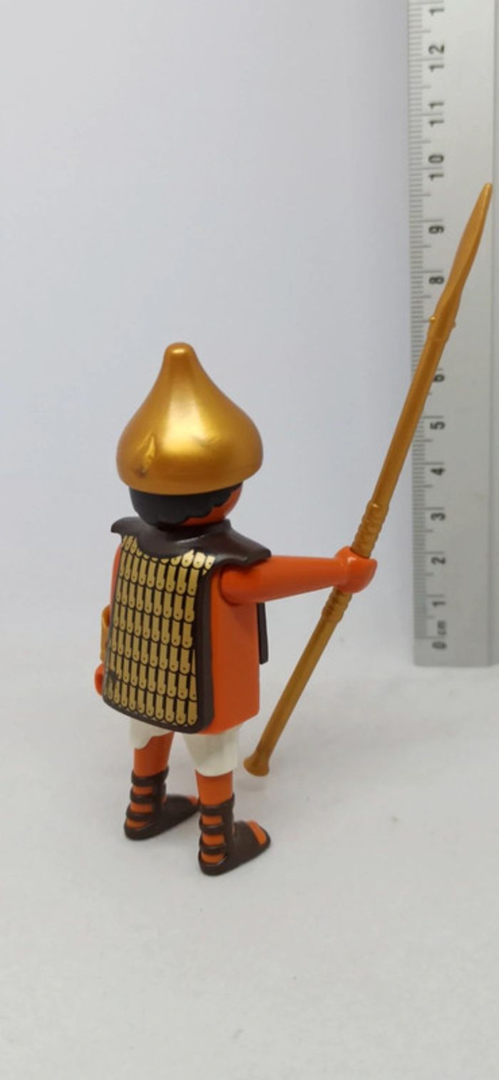Homme garde soldat égyptien avec casque doré playmobil - photo numéro 3