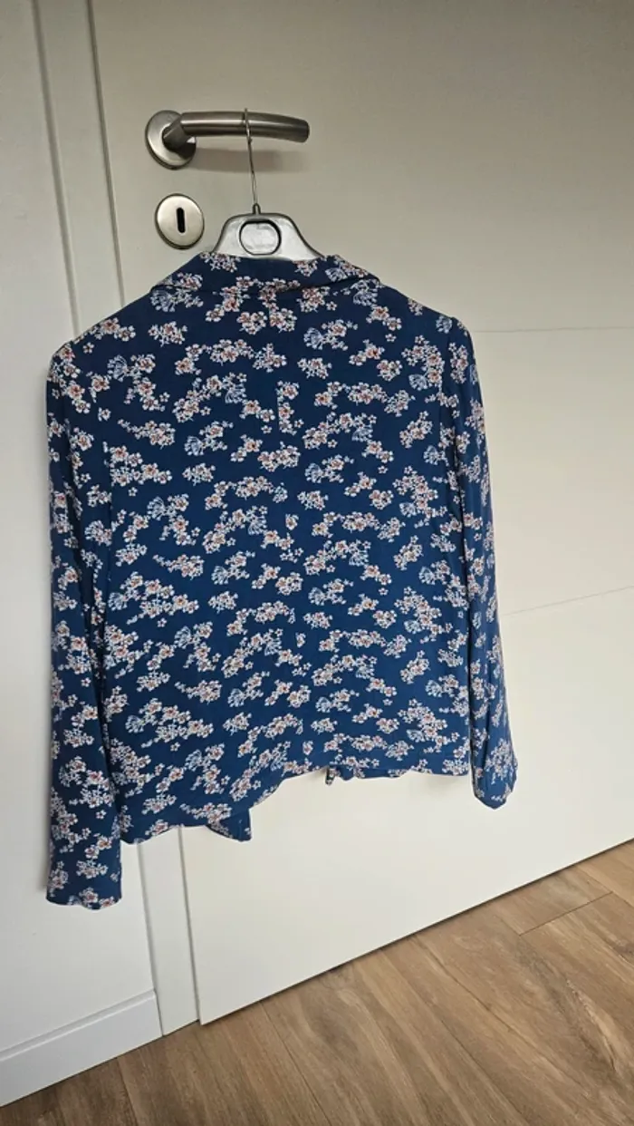 Veste blazer fleuri, taille 36, Etam - photo numéro 3