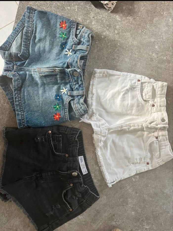 Lot shorts en jean