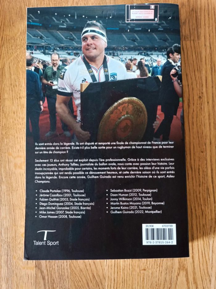 Livre "Adieu Champions - Cette dernière saison où ils sont entrés dans la légende" NEUF - photo numéro 2