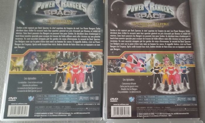Lot DVD powers rangers space - photo numéro 4