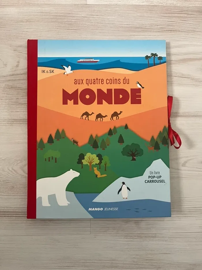 Livre pop up aux quatre coins du monde