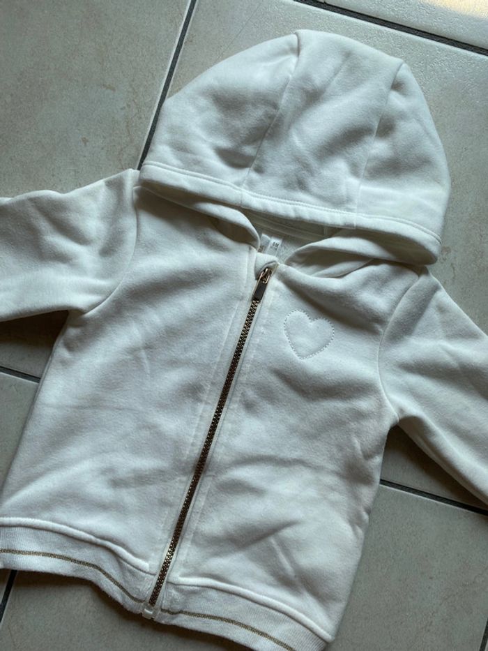 Gilet molletonné zippé blanc Orchestra - photo numéro 2